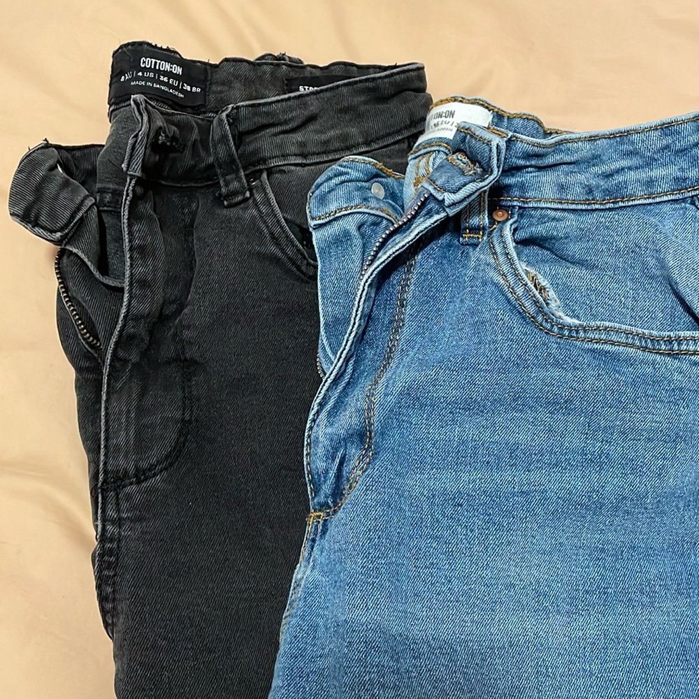 Cotton:On Mom Stretch Jeans Set (2 pair)